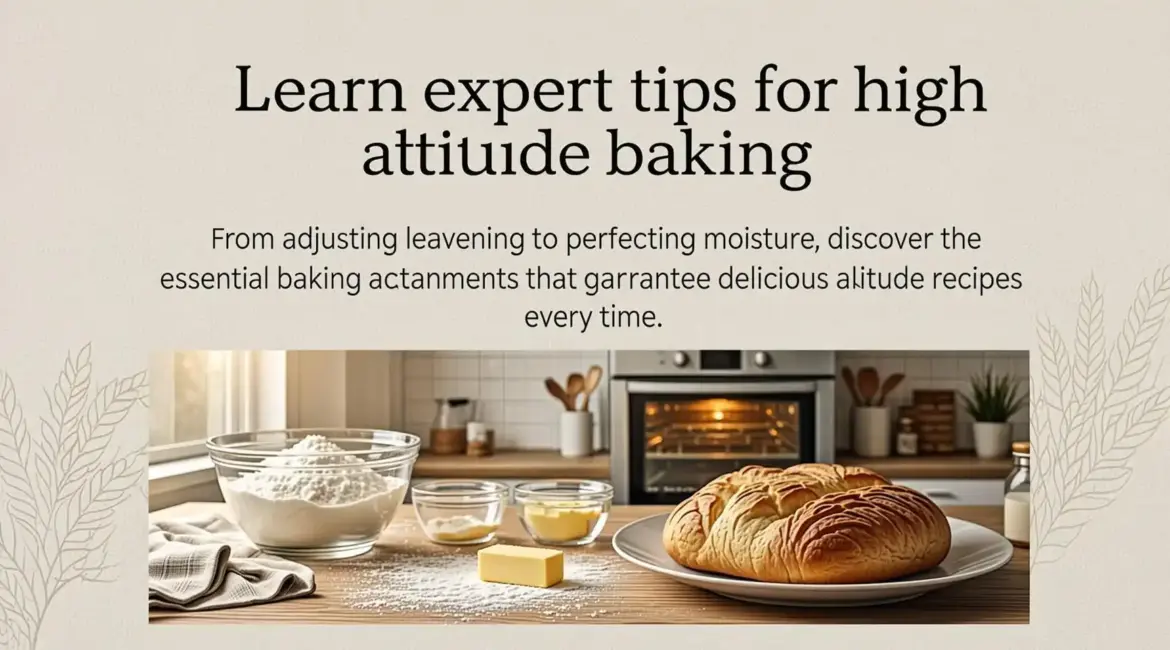 Learn expert tips for high altitude baking. From adjusting leavening to perfecting moisture, discover the essential baking adjustments that guarantee delicious altitude recipes every time.