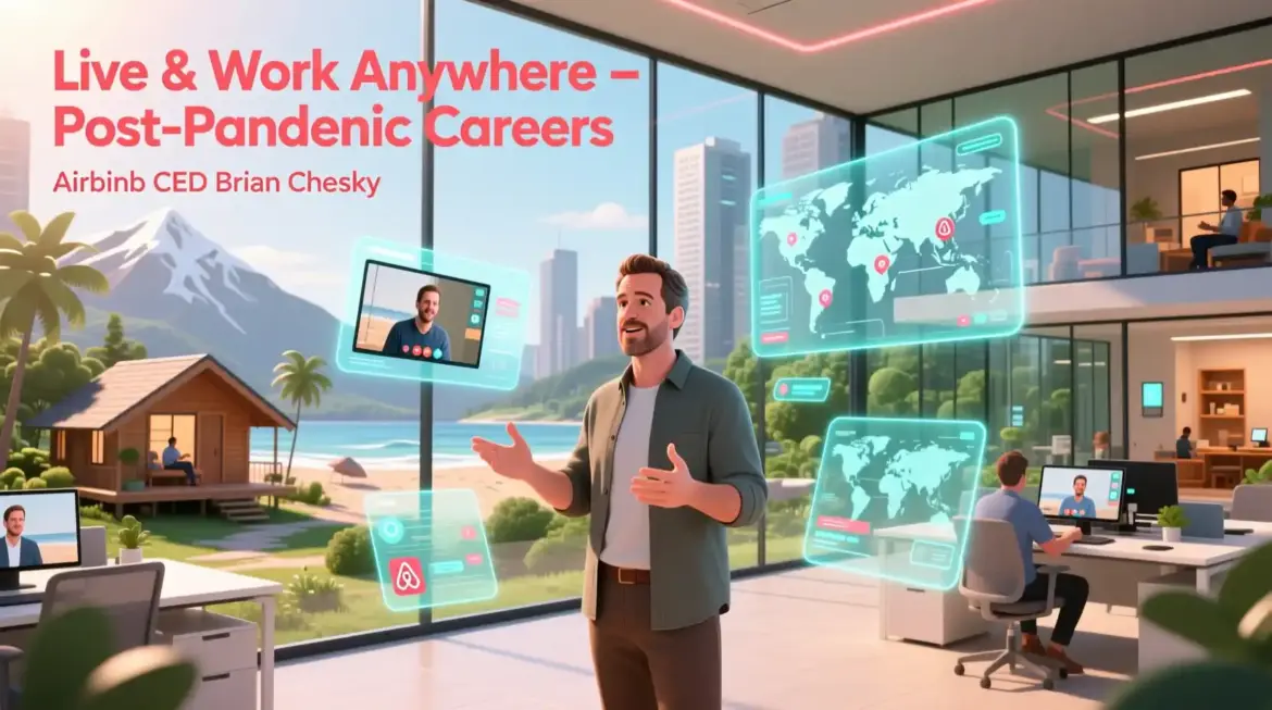 Airbnb CEO says staff can 'live and work anywhere' post pandemic careers