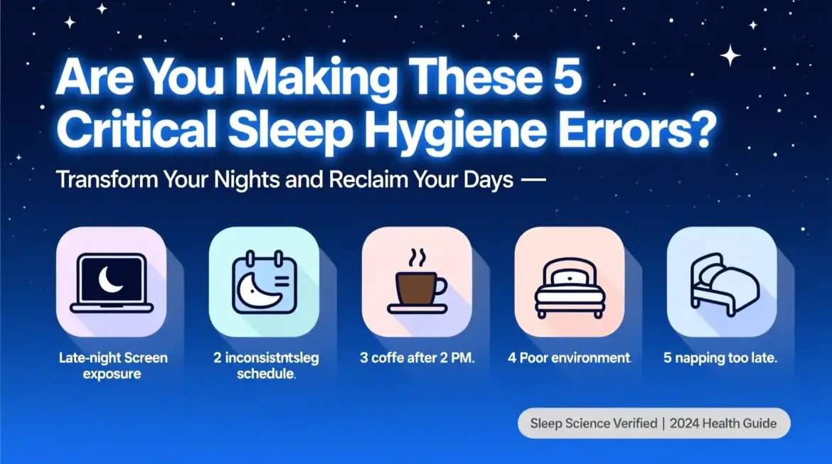 Are You Making These 5 Critical Sleep Hygiene Errors Transform Your Nights and Reclaim Your Days