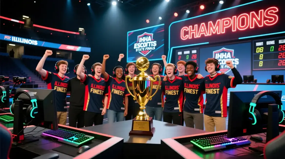 Illinois’ Finest 126 Student Gamers Make History at Inaugural IHSA Esports State Finals
