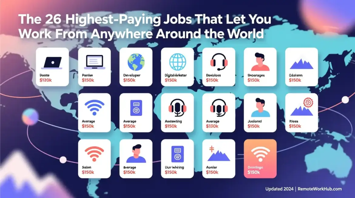 The 26 Highest Paying Jobs That Let You Work From Anywhere Around the World
