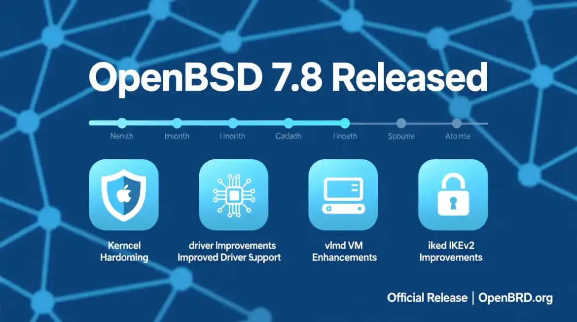 OpenBSD 7.8 Released What's New in the Security Focused OS