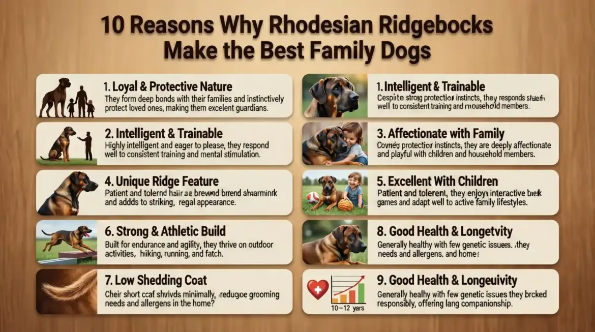 10 Reasons Why Rhodesian Ridgebacks Make the Best Family Dogs
