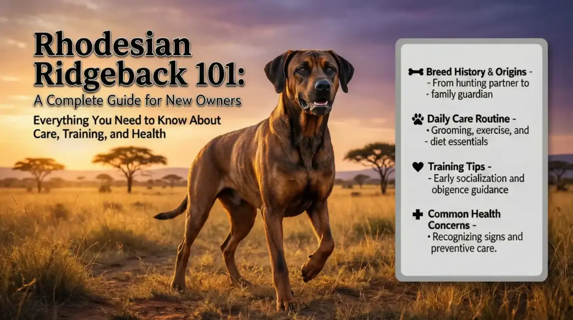 Rhodesian Ridgeback 101 A Complete Guide for New Owners