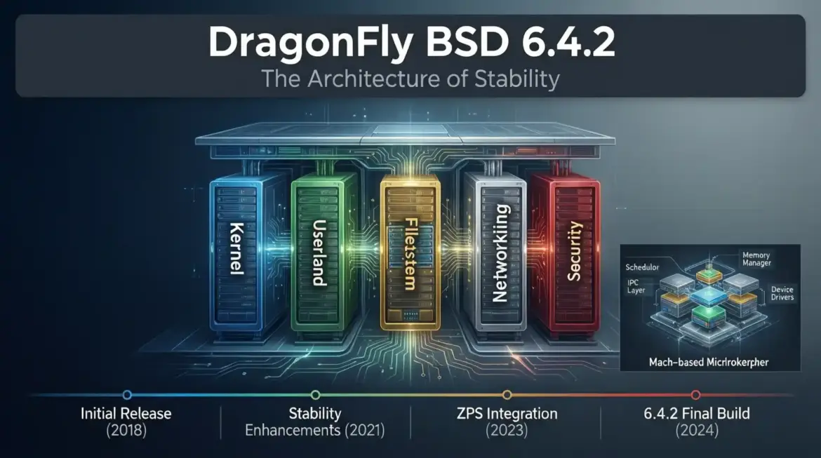 The Architecture of Stability A Comprehensive Exploration of DragonFly BSD 6.4.2