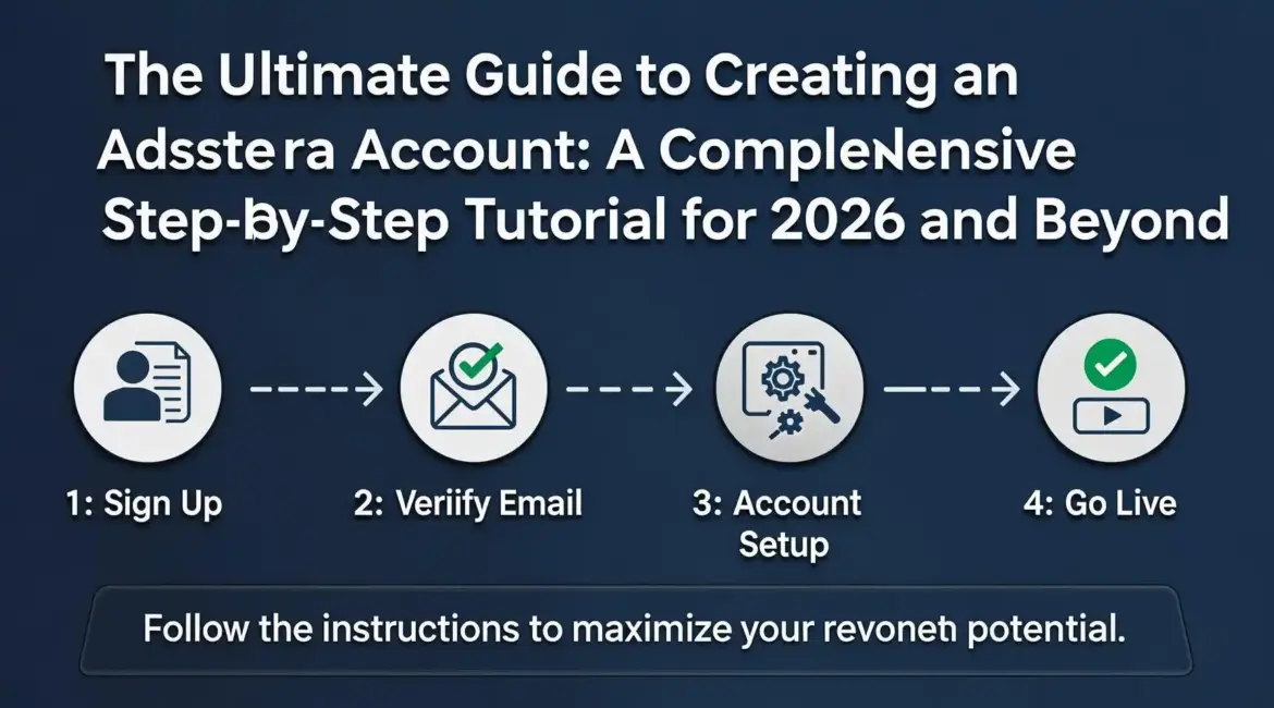 The Ultimate Guide to Creating an Adsterra Account A Comprehensive Step by Step Tutorial for 2026 and Beyond
