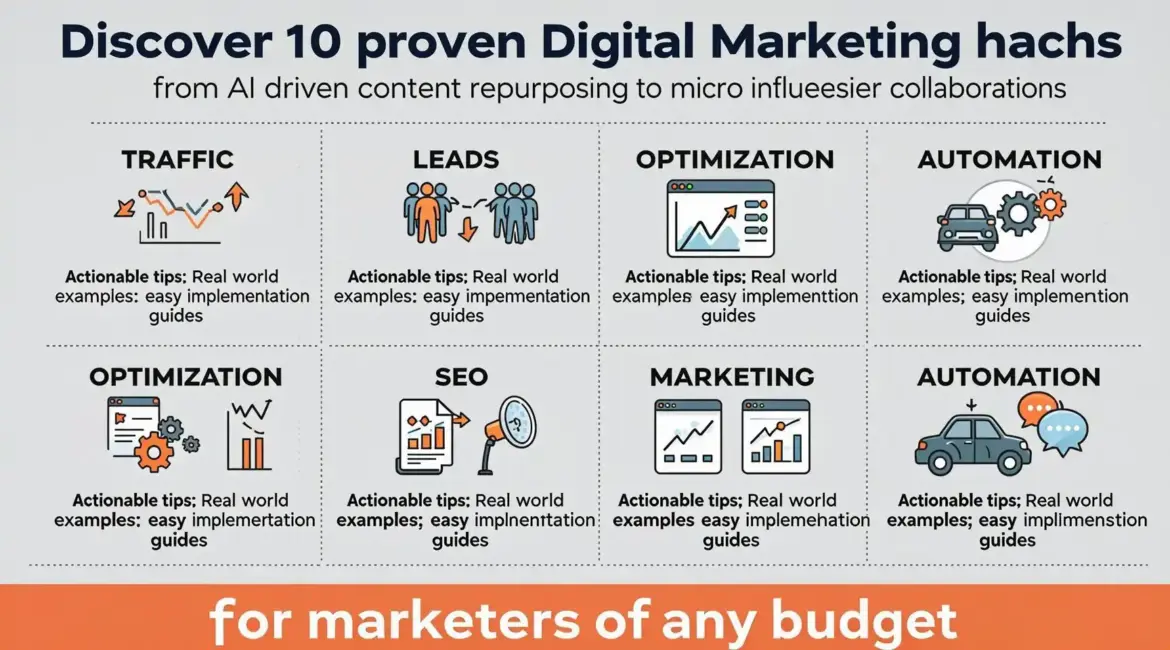 10 Digital Marketing Hacks That Actually Work – A Step by Step Playbook