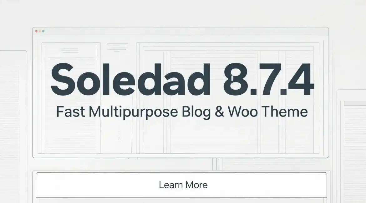 Soledad 8.7.4 Fast Multipurpose Blog & Woo Theme